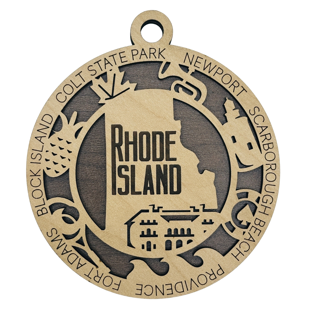 Rhode Island Icon Ornament