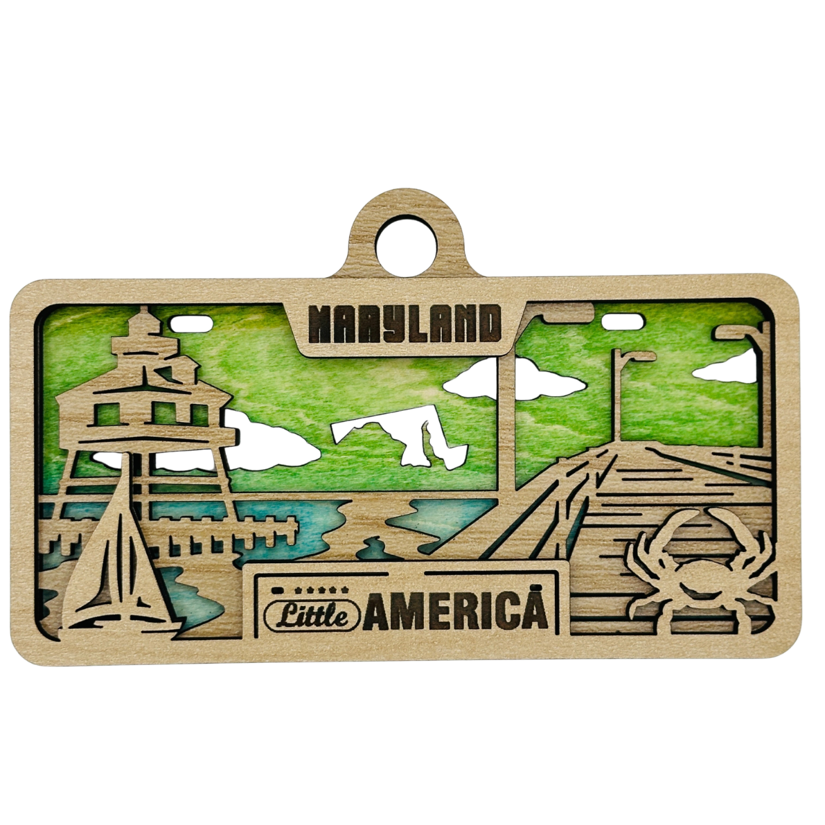 Maryland License Plate Ornament