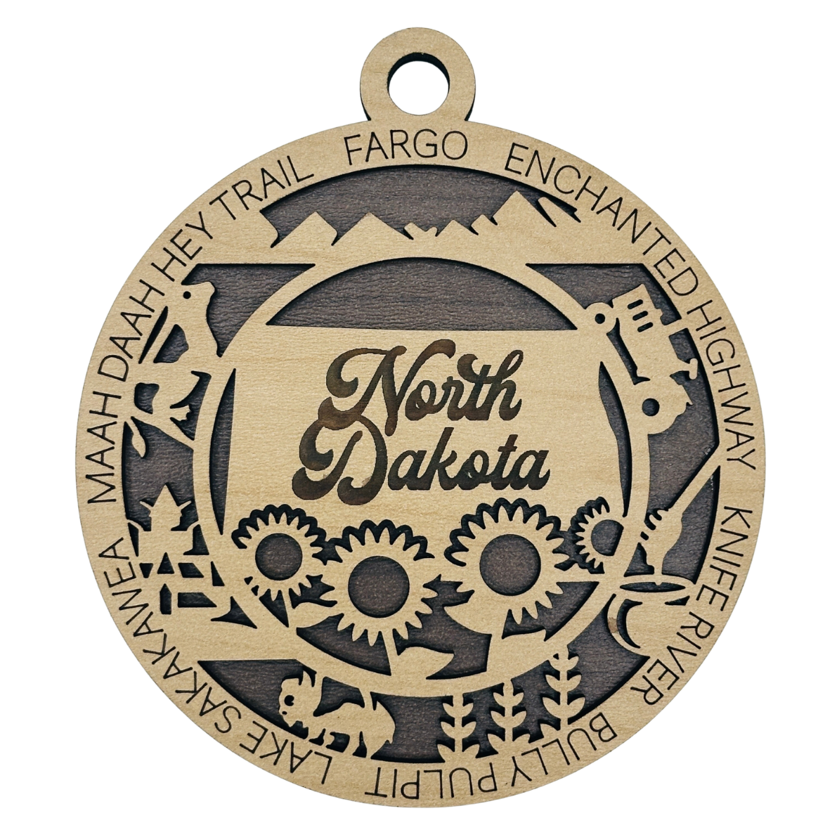 North Dakota Icon Ornament