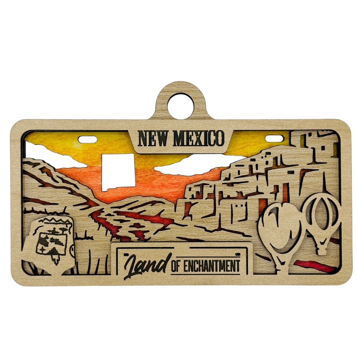 New Mexico License Plate Ornament