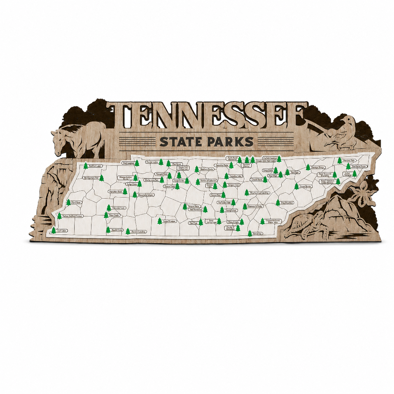 Tennessee State Park Travel Map