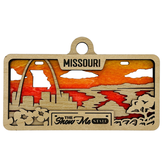 Missouri License Plate Ornament