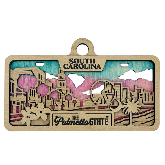 South Carolina License Plate Ornament