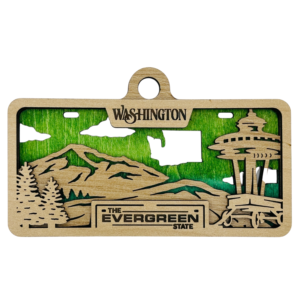 Washington License Plate Ornament