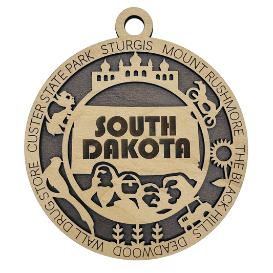 South Dakota Icon Ornament