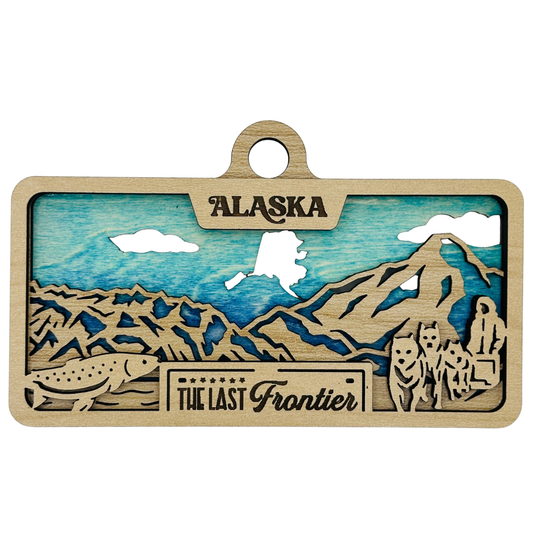 Alaska License Plate Ornament