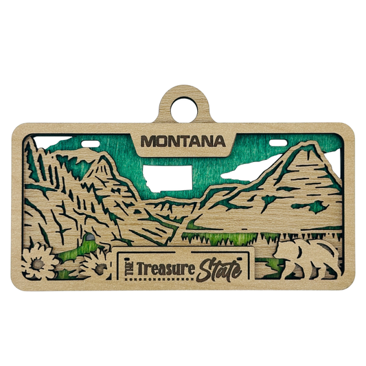 Montana License Plate Ornament