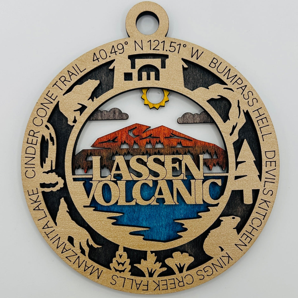Lassen Volcanic Icon Ornament