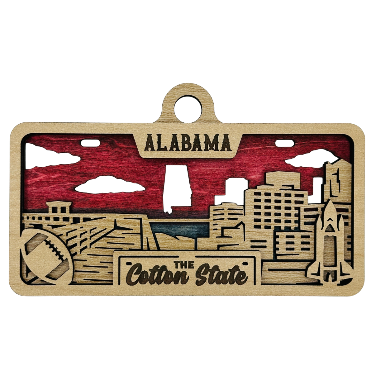 Alabama License Plate Ornament