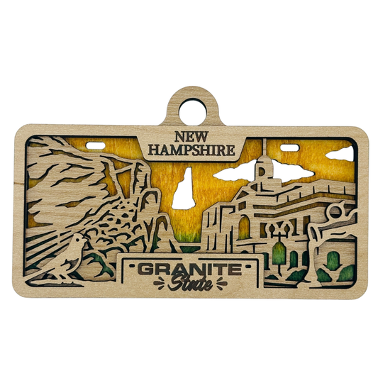 New Hampshire License Plate Ornament