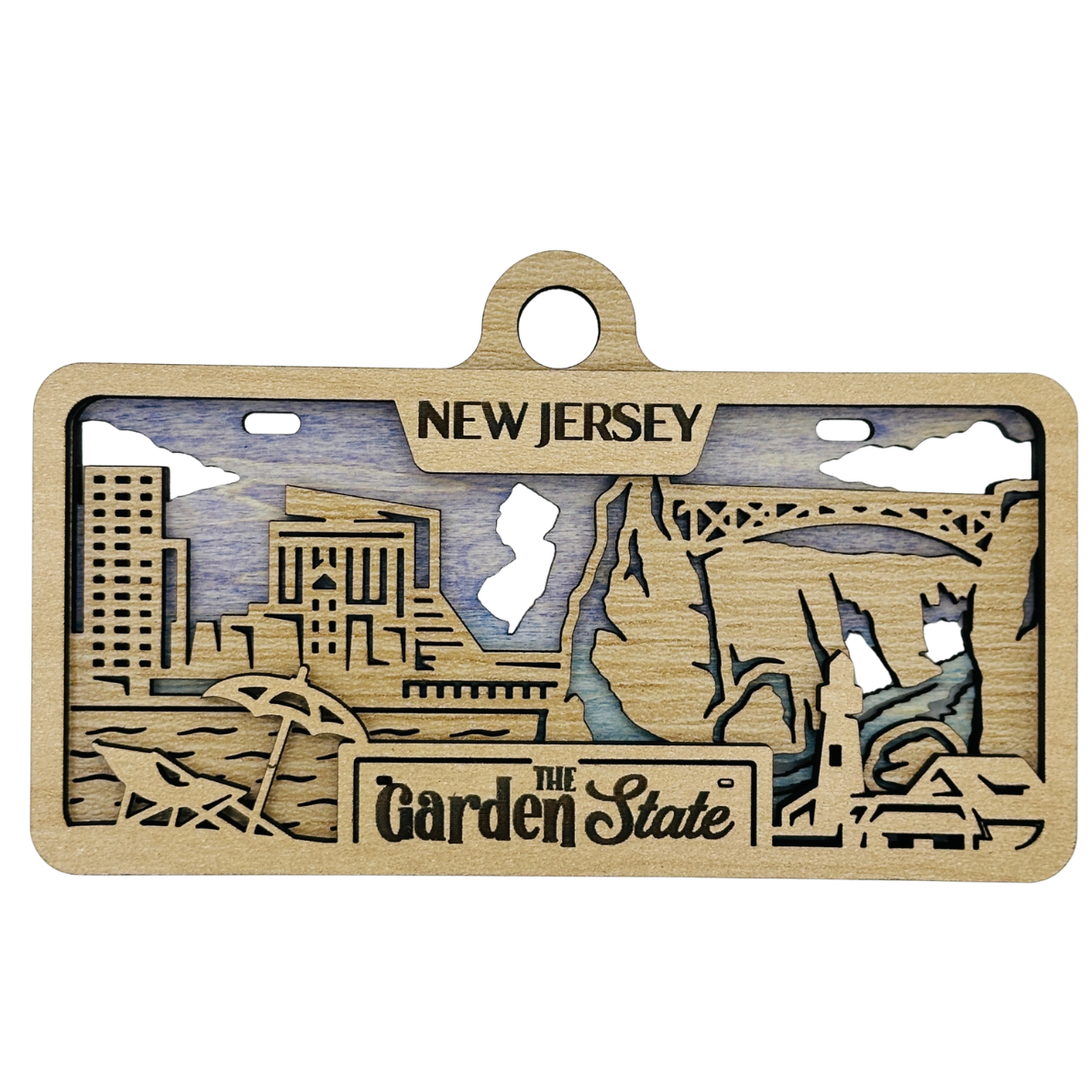 New Jersey License Plate Ornament