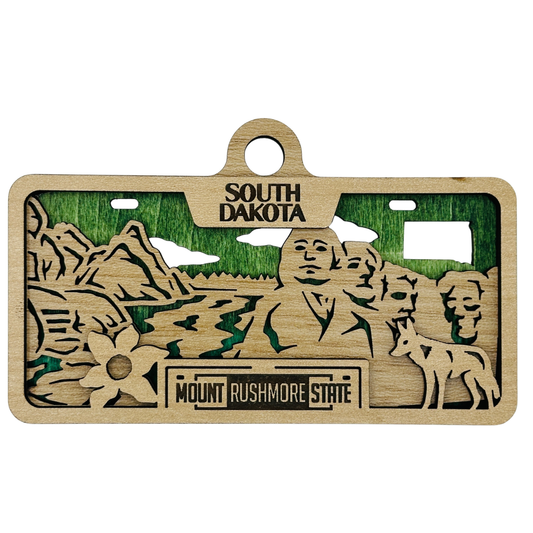 South Dakota License Plate Ornament