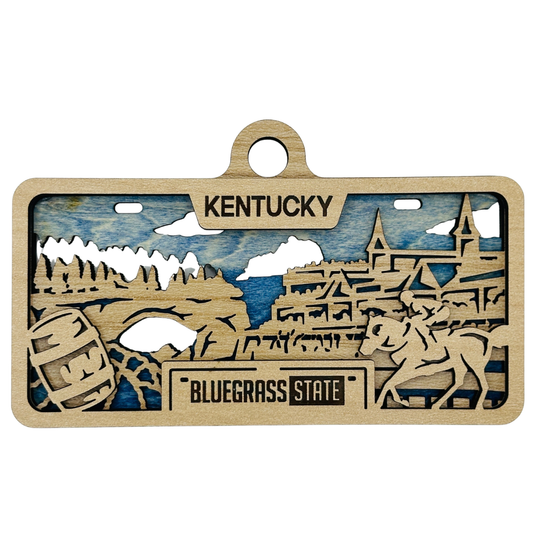 Kentucky License Plate Ornament