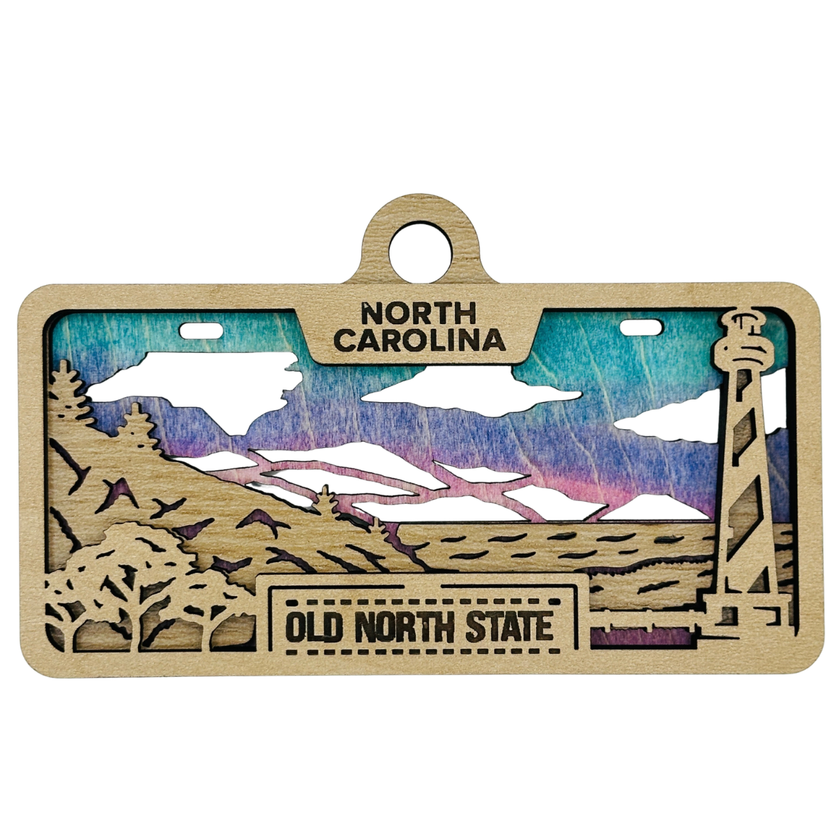 North Carolina License Plate Ornament