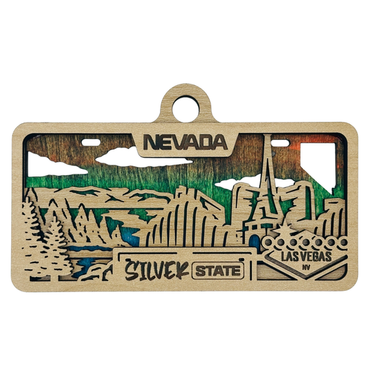 Nevada License Plate Ornament