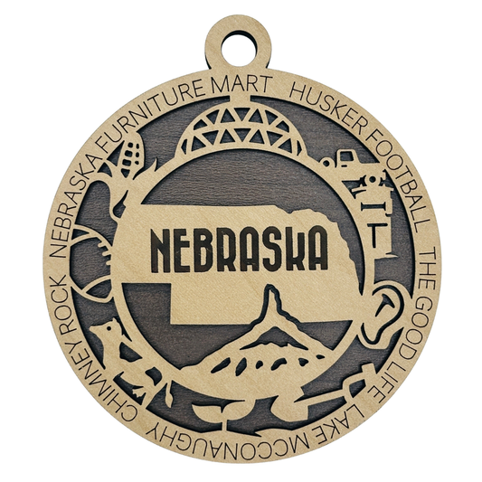 Nebraska Icon Ornament