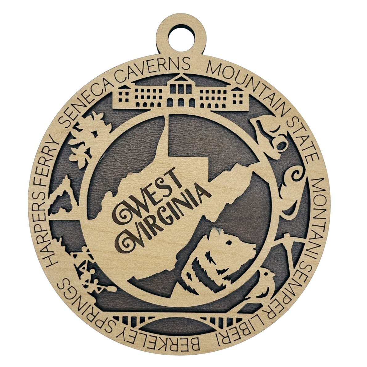 West Virginia Icon Ornament