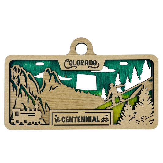 Colorado License Plate Ornament