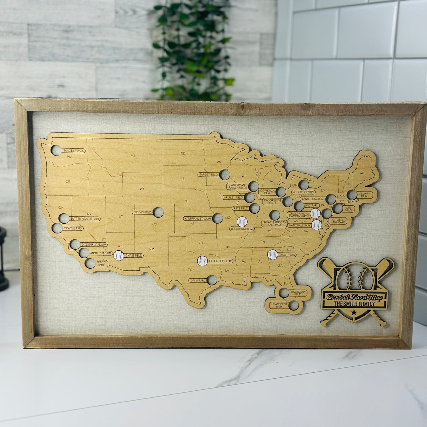 Baseball Stadium Travel Map