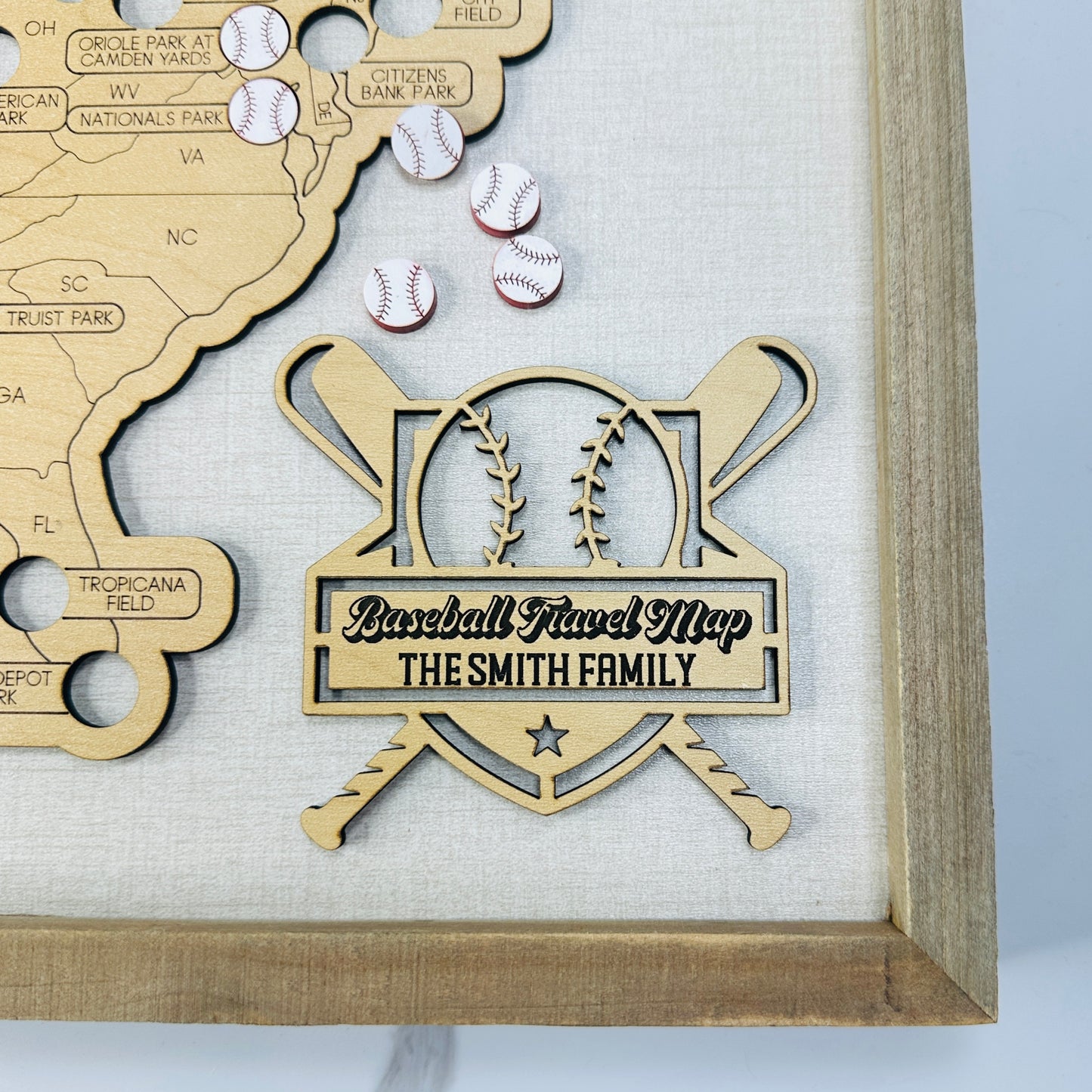 Baseball Stadium Travel Map