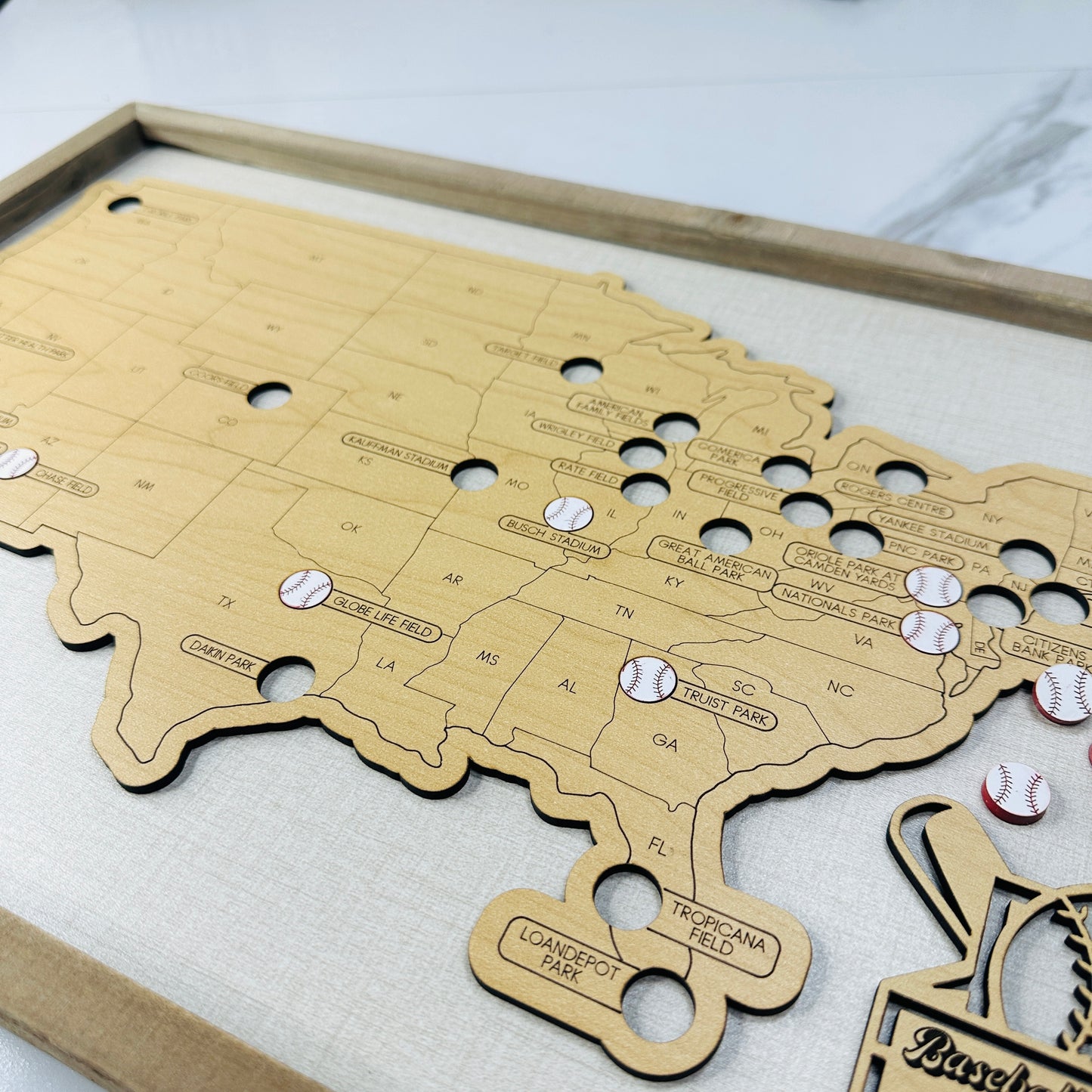 Baseball Stadium Travel Map