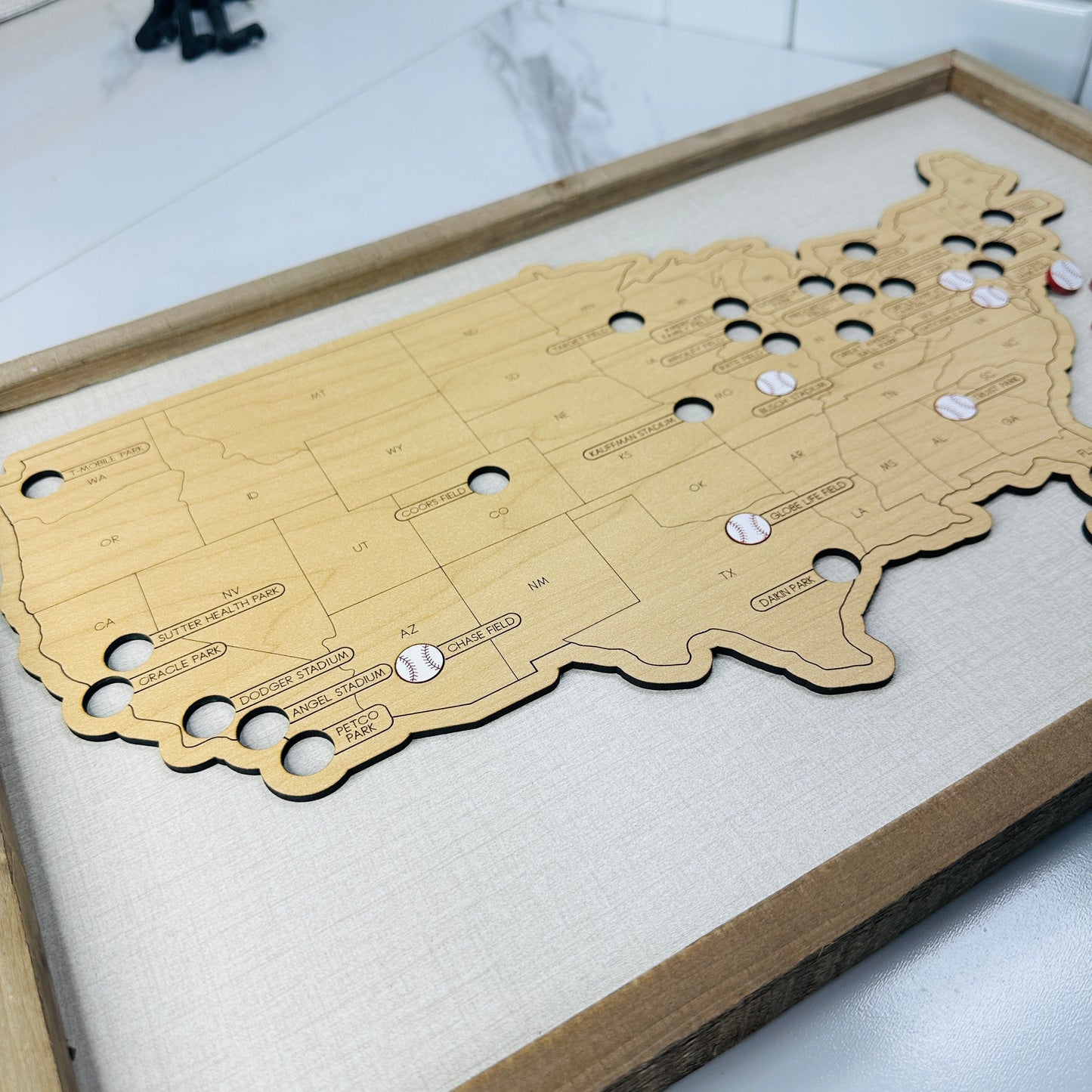Baseball Stadium Travel Map