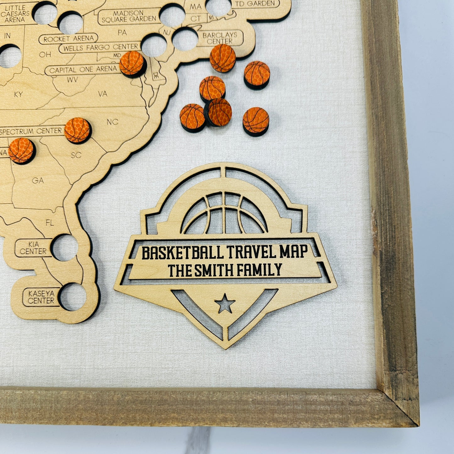 Basketball Stadium Travel Map