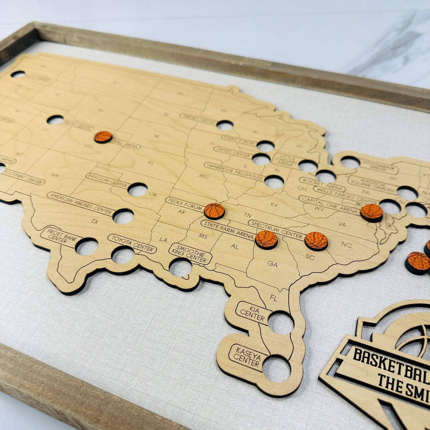 Basketball Stadium Travel Map
