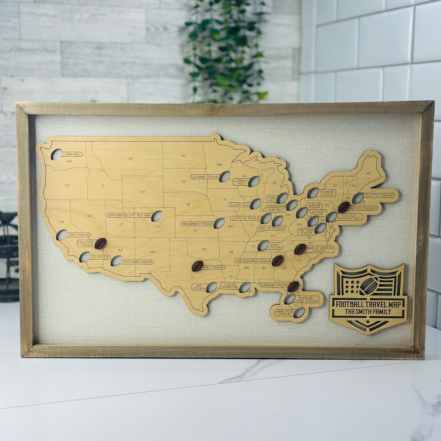 Football Stadium Travel Map