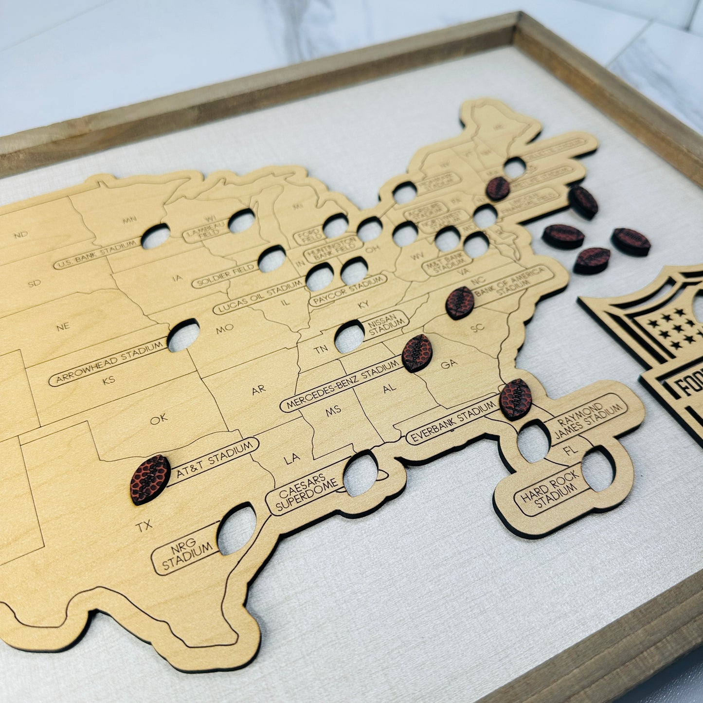 Football Stadium Travel Map