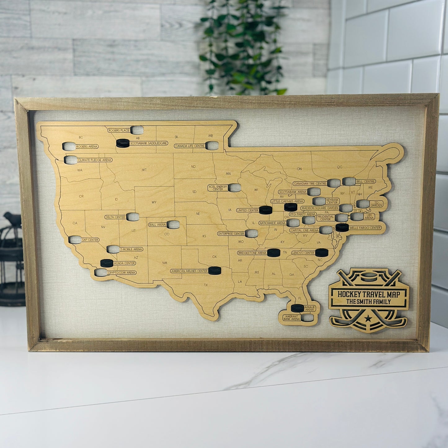 Hockey Stadium Travel Map