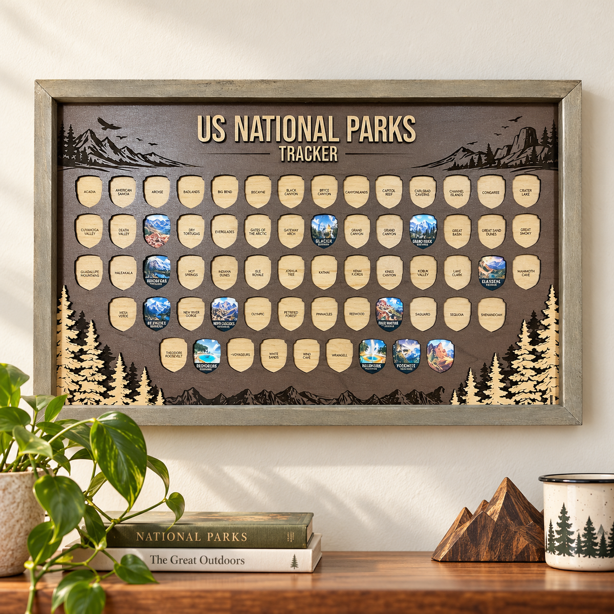National Park Token Travel Map