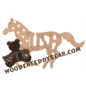 USA (Running Horse)